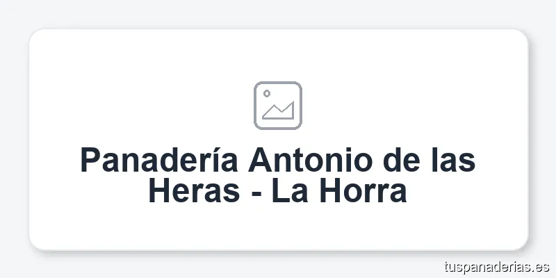 Panadería Antonio de las Heras - La Horra
