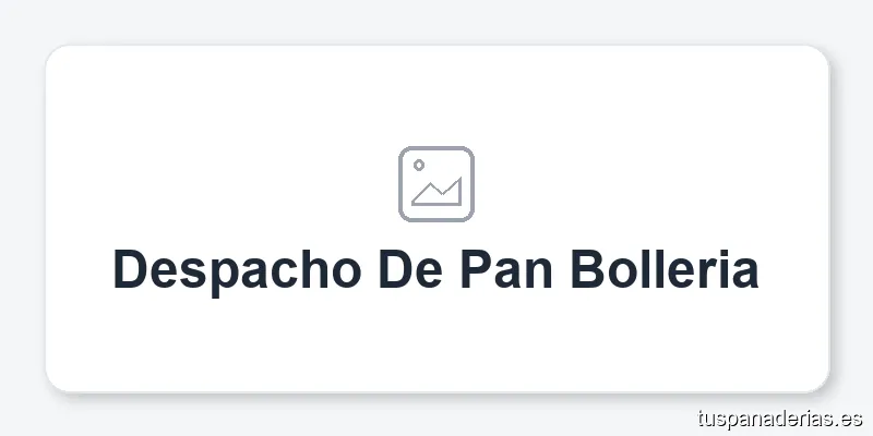 Despacho De Pan Bolleria