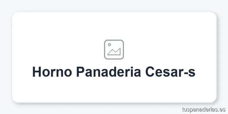 Horno Panaderia Cesar-s