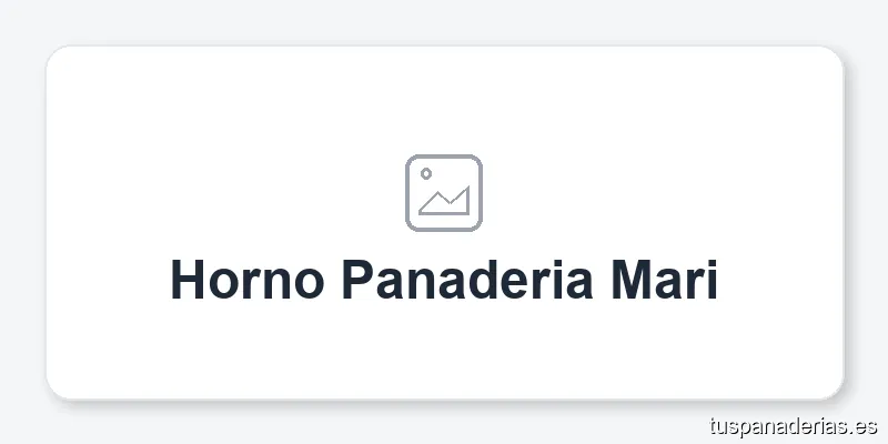 Horno Panaderia Mari