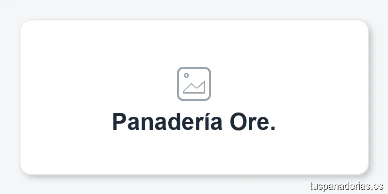Panadería Ore.