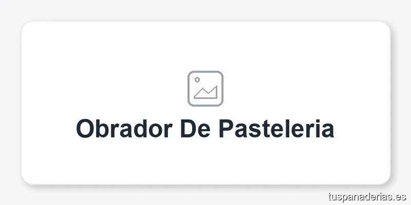 Obrador De Pasteleria