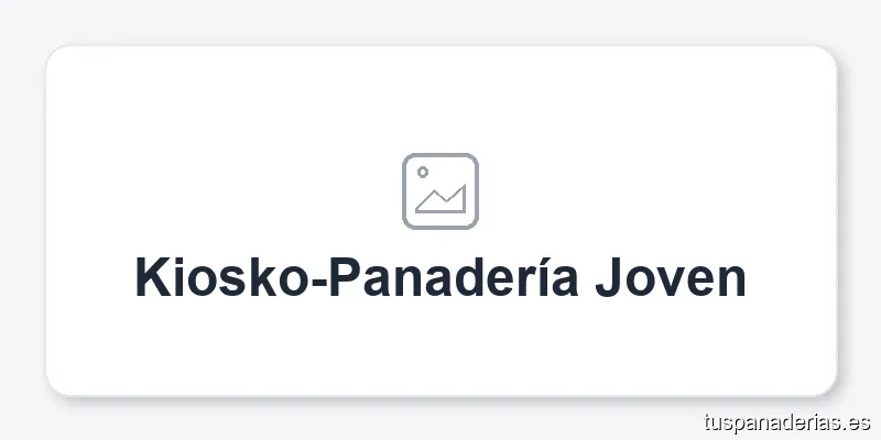 Kiosko-Panadería Joven
