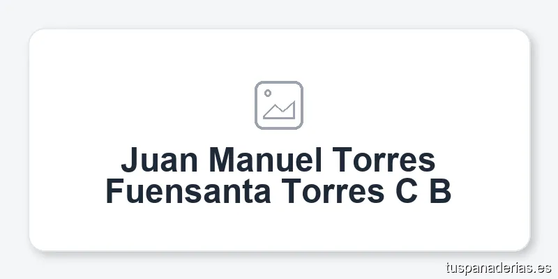 Juan Manuel Torres Fuensanta Torres C B