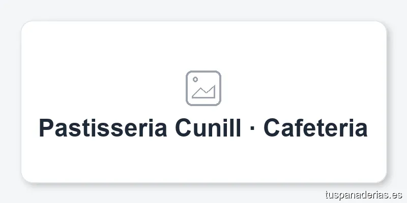 Pastisseria Cunill · Cafeteria