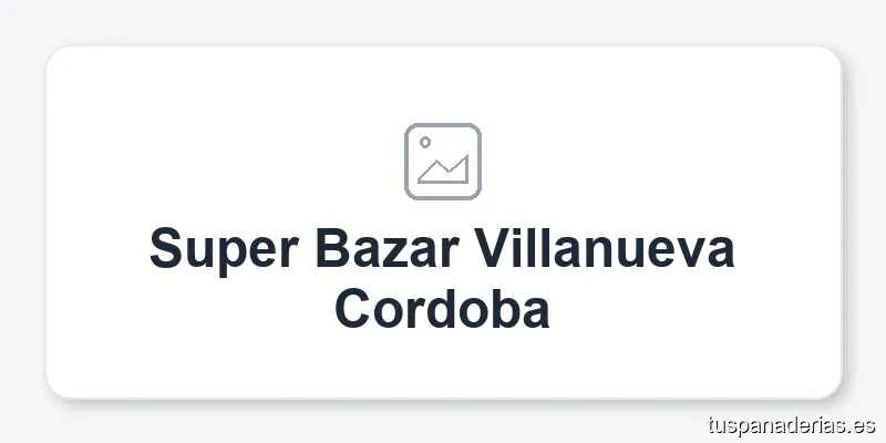 Super Bazar Villanueva Cordoba