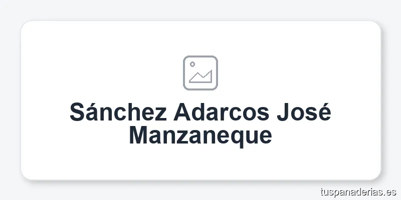 Sánchez Adarcos José Manzaneque
