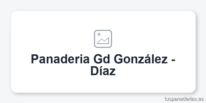 Panaderia Gd González - Díaz