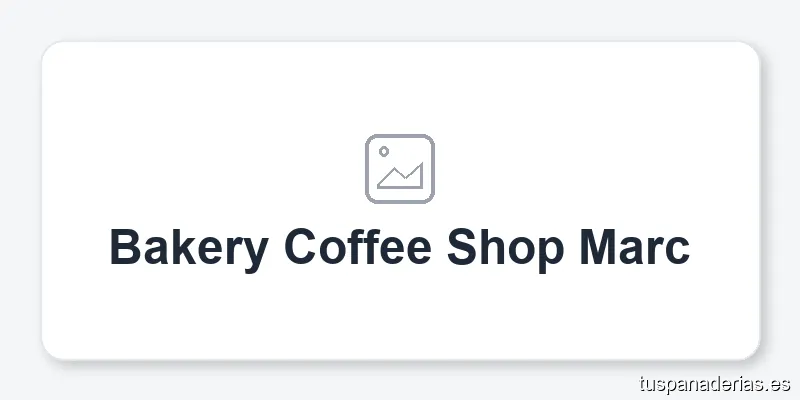 Bakery Coffee Shop Marc