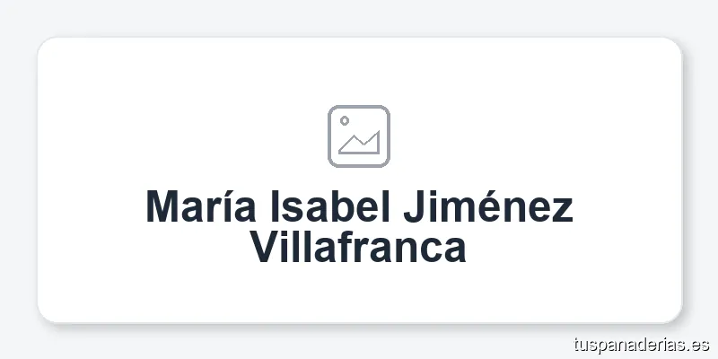 María Isabel Jiménez Villafranca